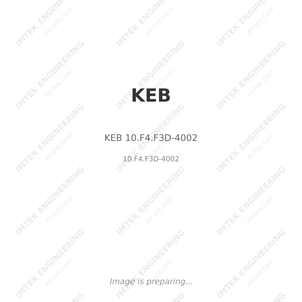 KEB KEB 10.F4.F3D-4002 - 10.F4.F3D-4002