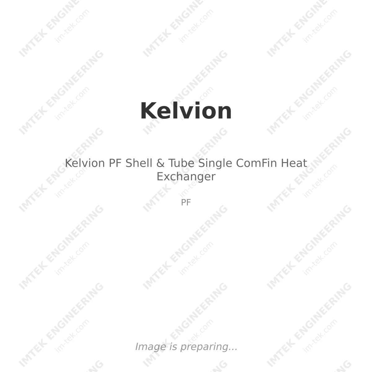 Kelvion Kelvion PF Shell & Tube Single ComFin Heat Exchanger - PF