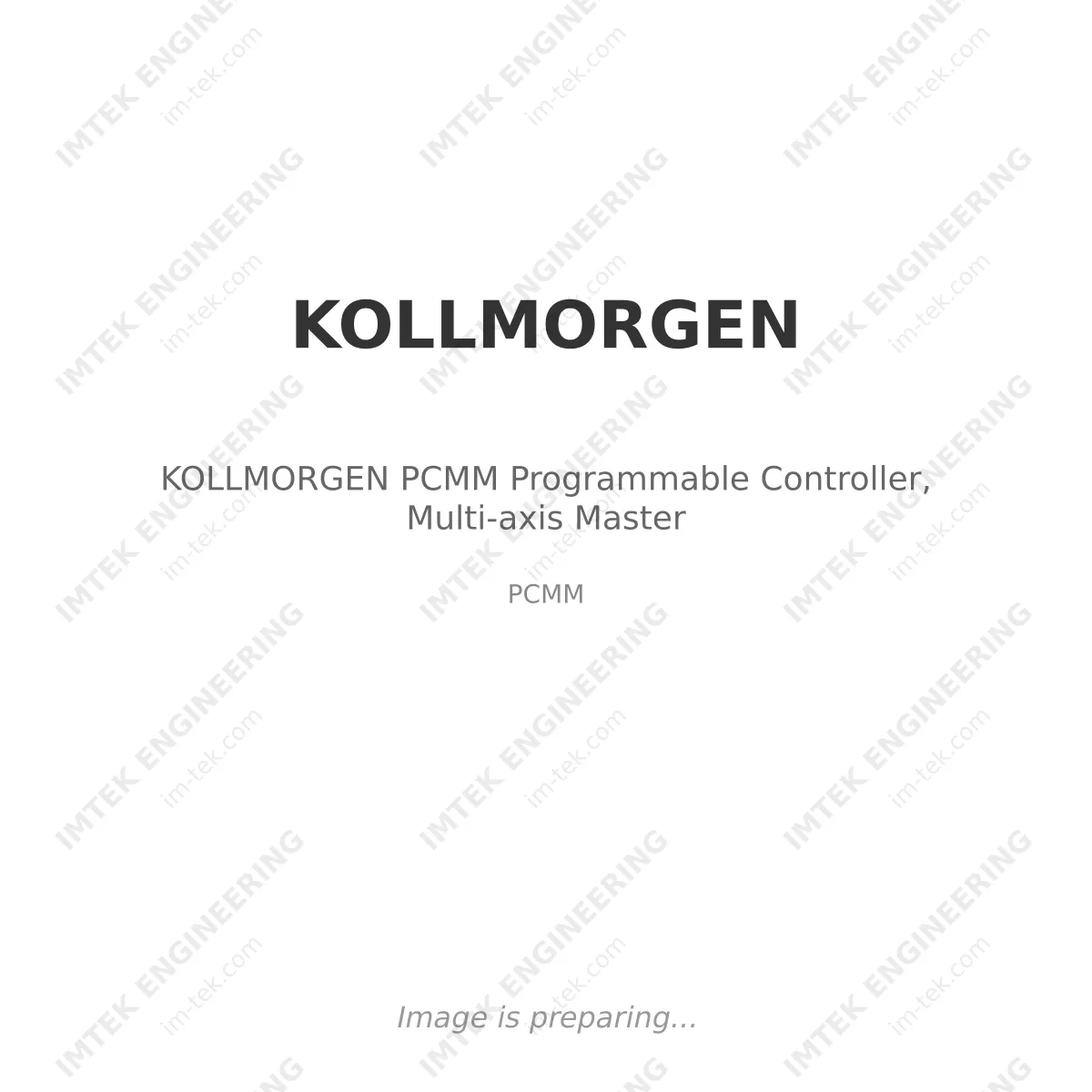 KOLLMORGEN KOLLMORGEN PCMM Programmable Controller, Multi-axis Master - PCMM