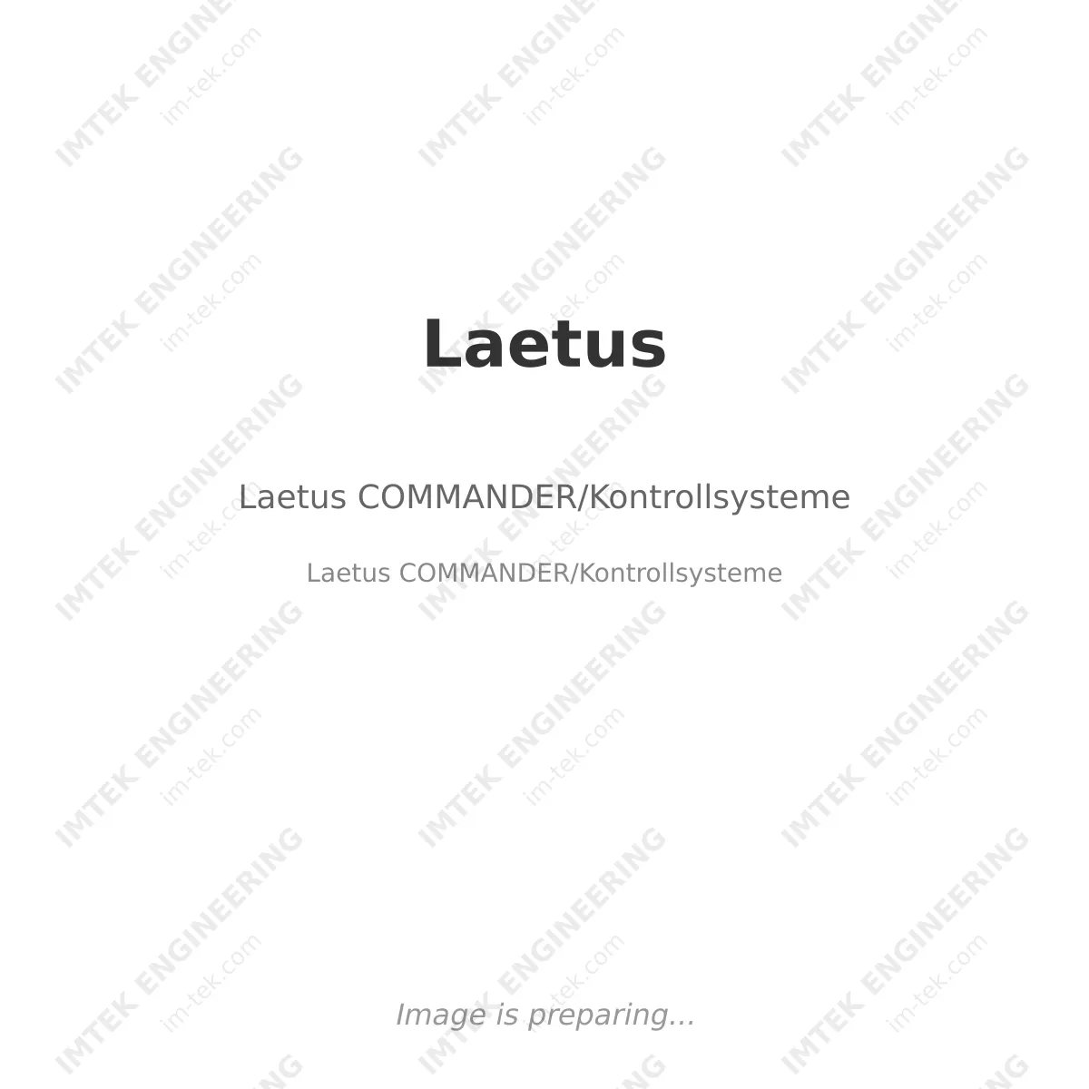 Laetus Laetus COMMANDER/Kontrollsysteme - Laetus COMMANDER/Kontrollsysteme
