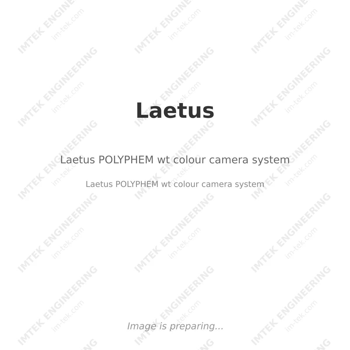 Laetus Laetus POLYPHEM wt colour camera system - Laetus   POLYPHEM wt colour camera system