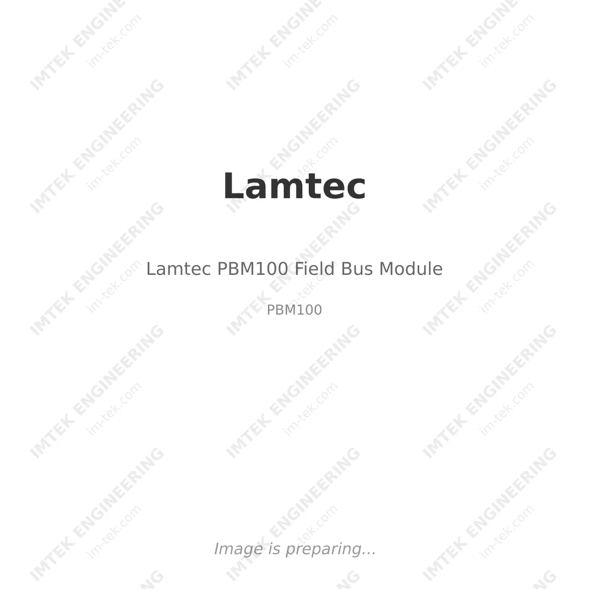 Lamtec Lamtec PBM100 Field Bus Module - PBM100