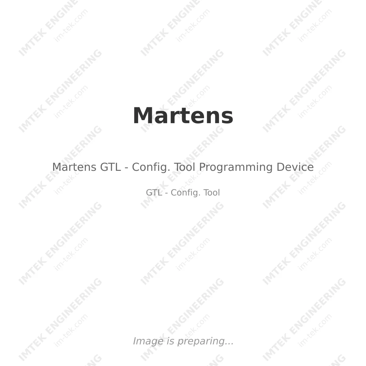 Martens Martens GTL - Config. Tool Programming Device - GTL - Config. Tool