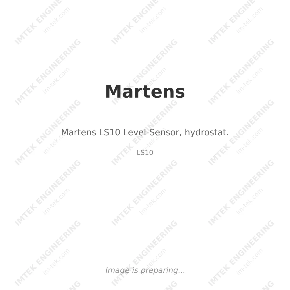Martens Martens LS10 Level-Sensor, hydrostat. - LS10