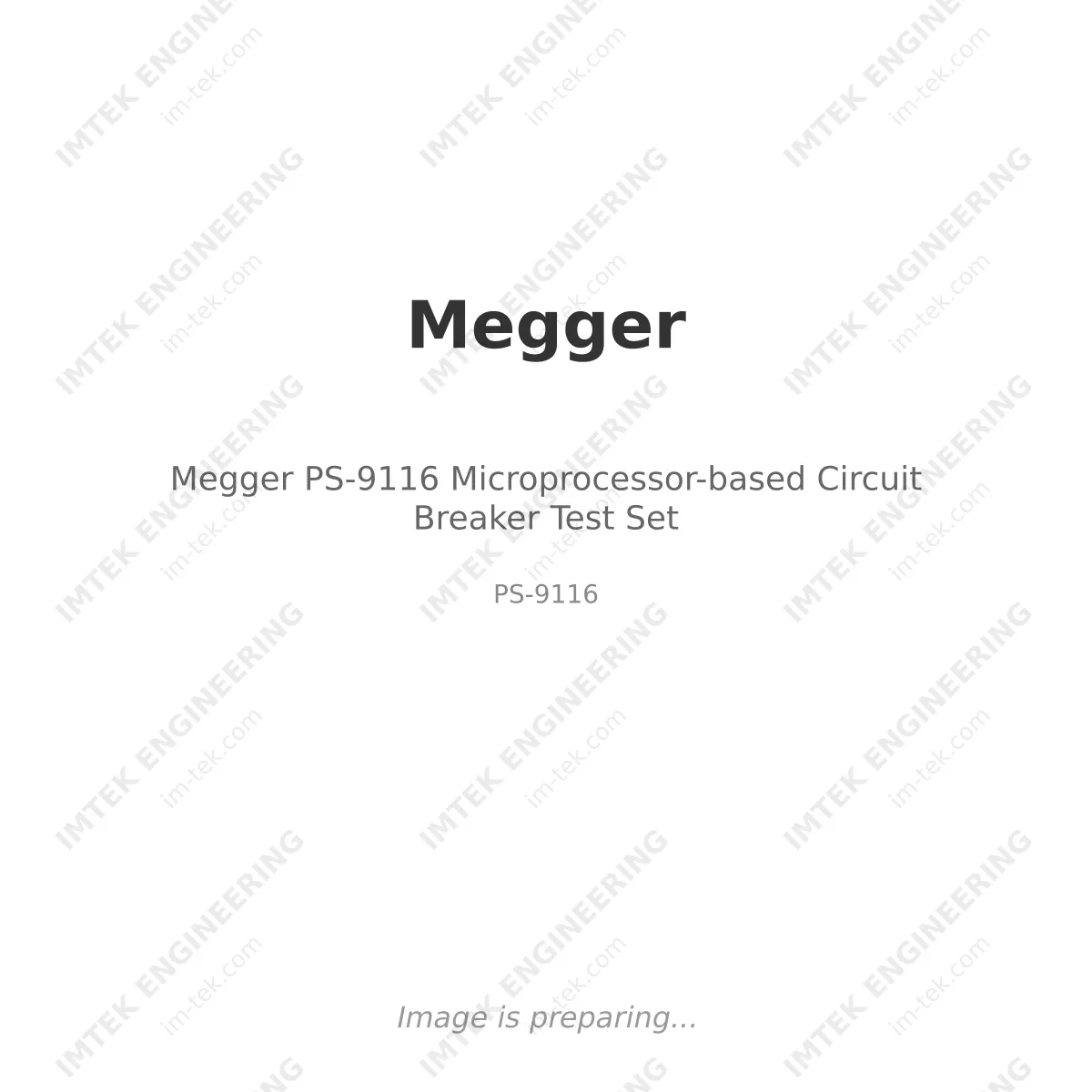 Megger Megger PS-9116 Microprocessor-based Circuit Breaker Test Set - PS-9116