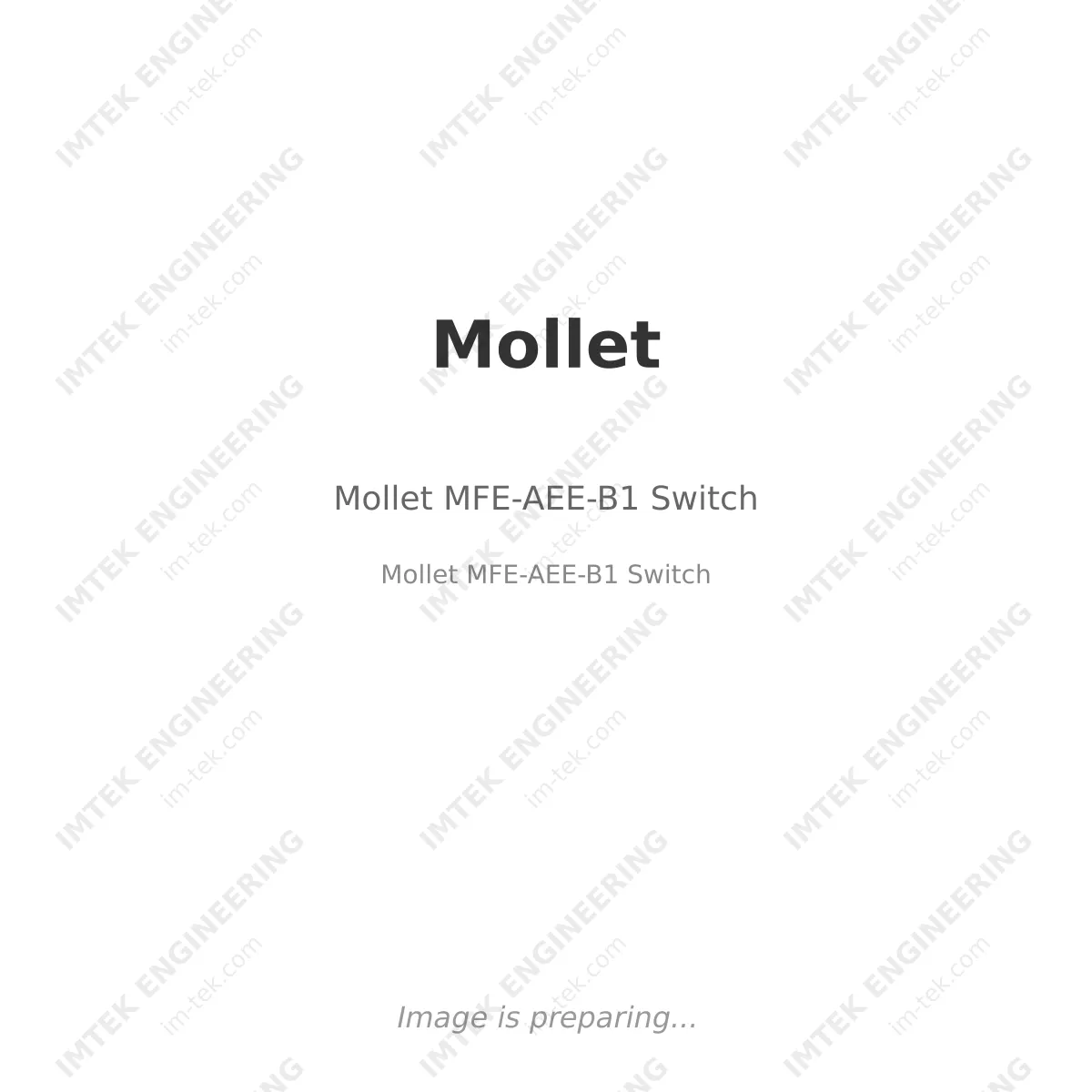 Mollet Mollet MFE-AEE-B1 Switch - Mollet MFE-AEE-B1 Switch