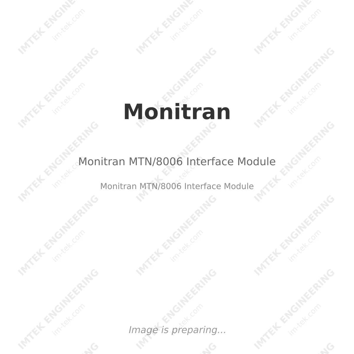 Monitran Monitran MTN/8006 Interface Module - Monitran MTN/8006 Interface Module