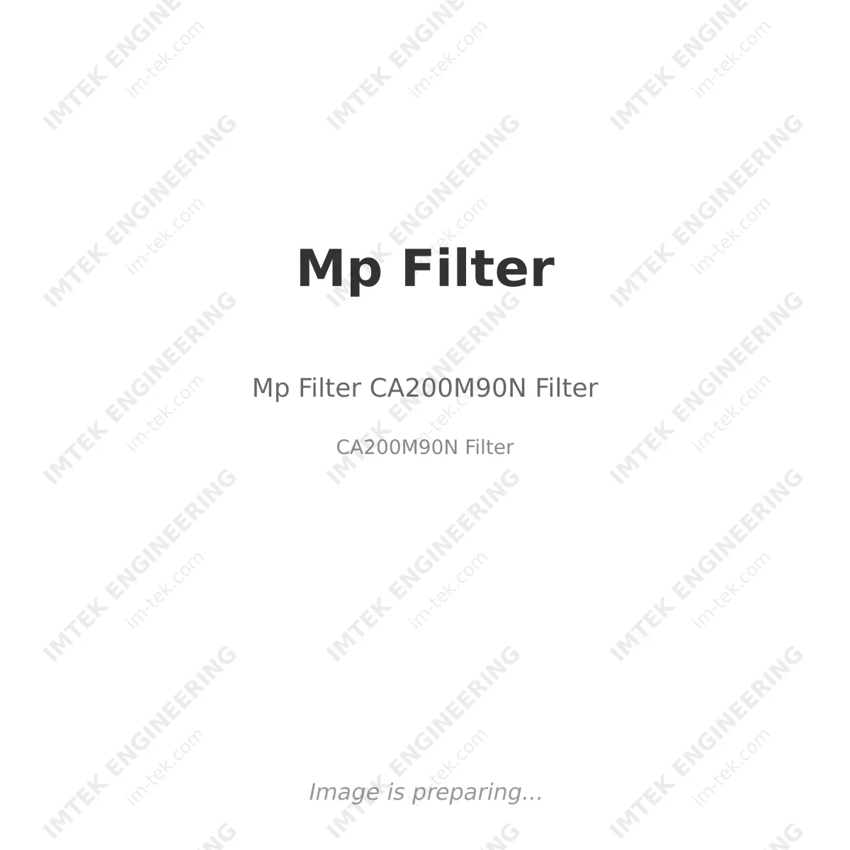 Mp Filtri Mp Filter CA200M90N Filter - Mp Filter CA200M90N Filter