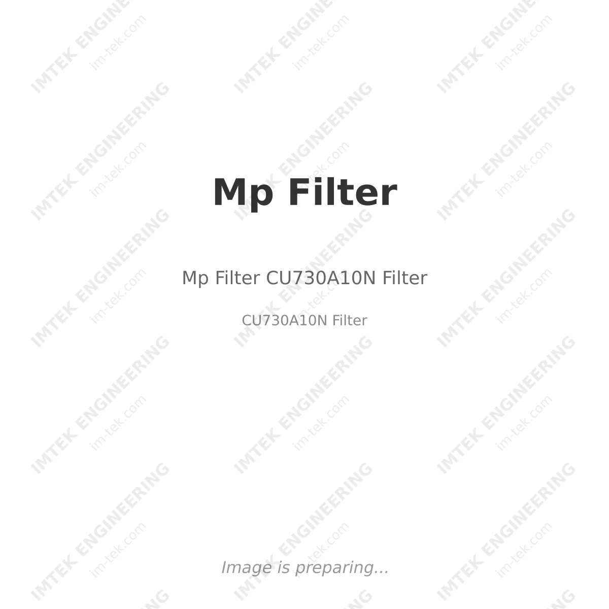Mp Filter Mp Filter CU730A10N Filter - CU730A10N Filter