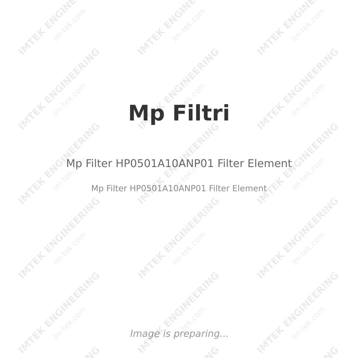 Mp Filtri Mp Filter HP0501A10ANP01 Filter Element - Mp Filter HP0501A10ANP01 Filter Element