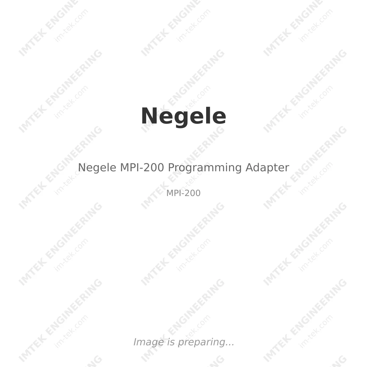 Negele Negele MPI-200 Programming Adapter - MPI-200
