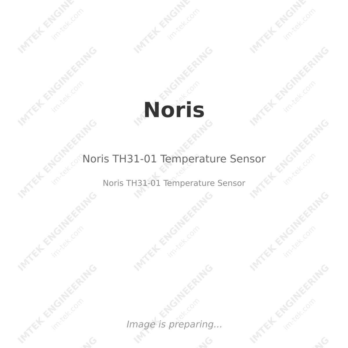 Noris Noris TH31-01 Temperature Sensor - Noris TH31-01 Temperature Sensor
