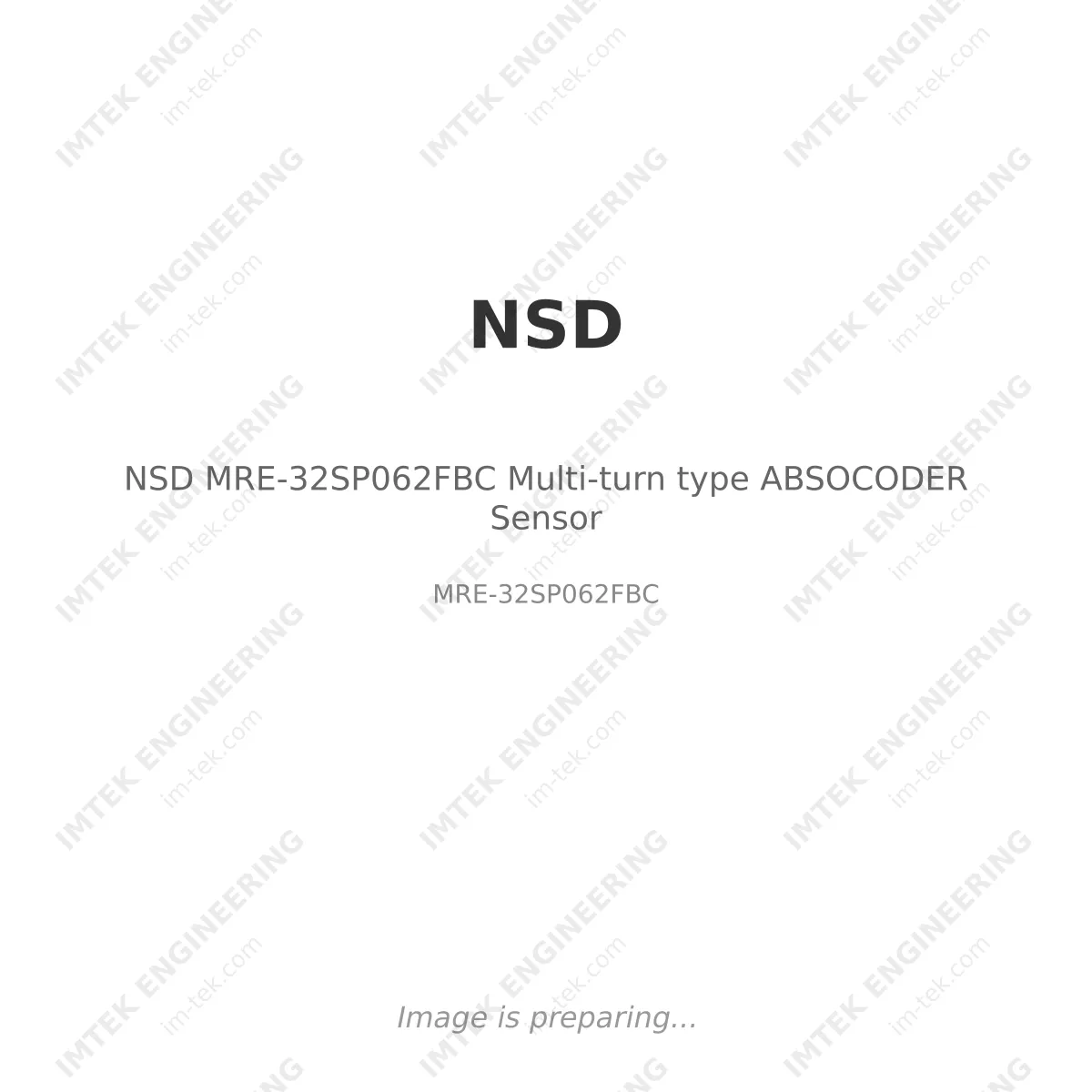 NSD NSD MRE-32SP062FBC Multi-turn type ABSOCODER Sensor - MRE-32SP062FBC