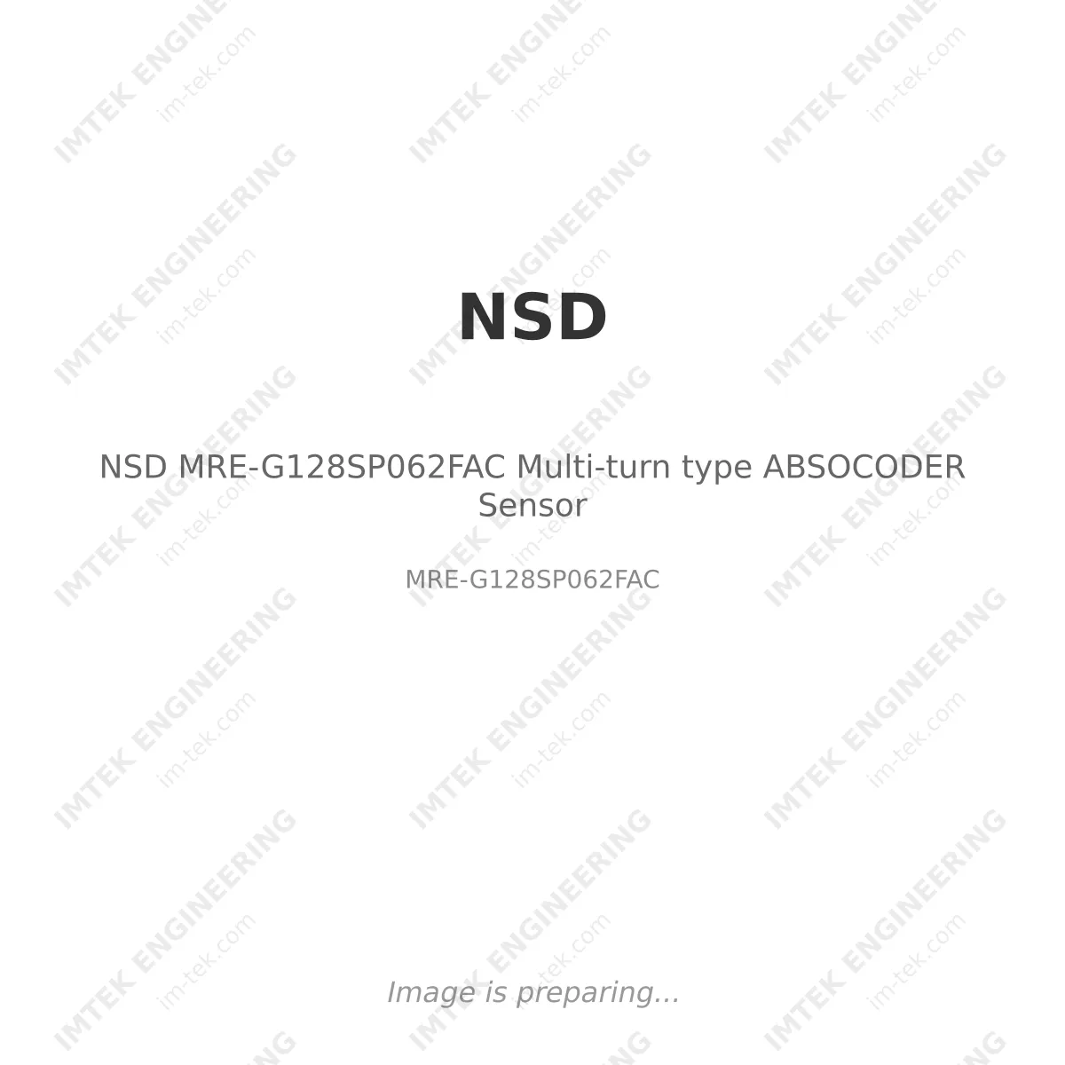 NSD NSD MRE-G128SP062FAC Multi-turn type ABSOCODER Sensor - MRE-G128SP062FAC