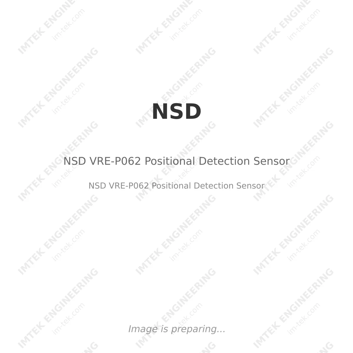 NSD NSD VRE-P062 Positional Detection Sensor - NSD VRE-P062 Positional Detection Sensor