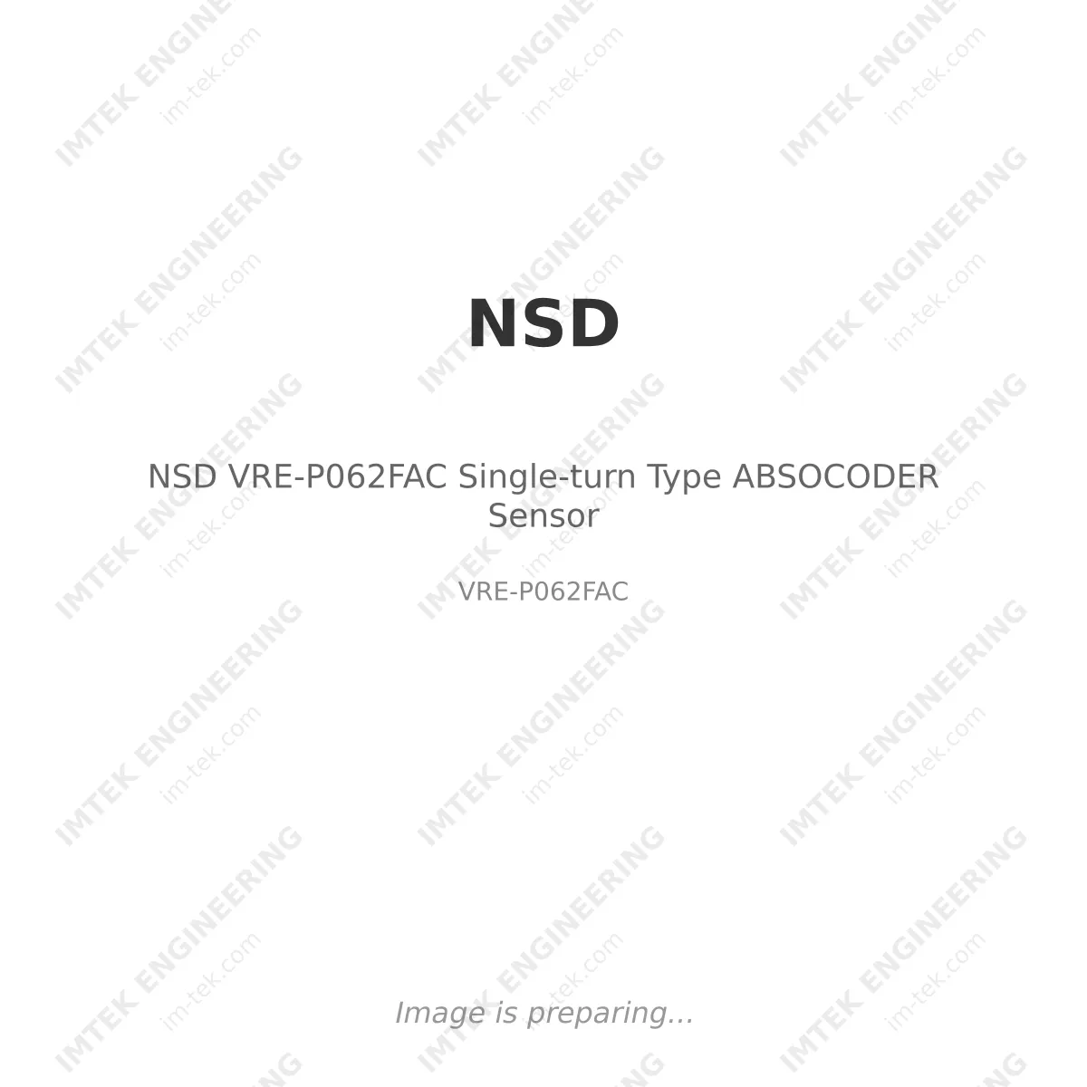 NSD NSD VRE-P062FAC Single-turn Type ABSOCODER Sensor - VRE-P062FAC