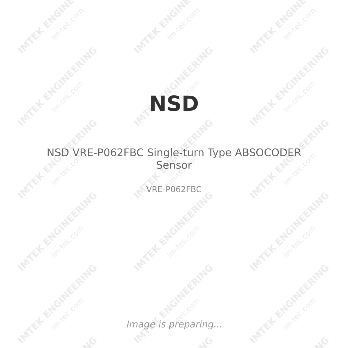 NSD NSD VRE-P062FBC Single-turn Type ABSOCODER Sensor - VRE-P062FBC