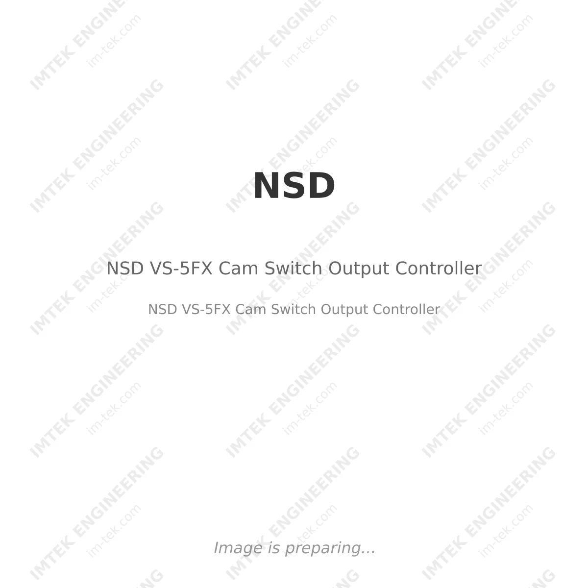 NSD NSD VS-5FX Cam Switch Output Controller - NSD VS-5FX Cam Switch Output Controller