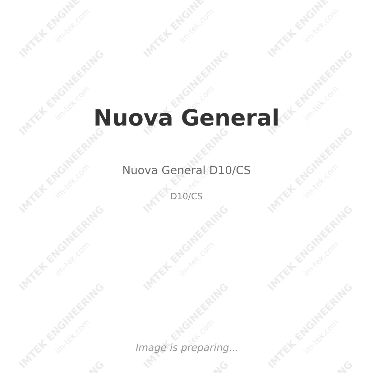 Nuova General Nuova General D10/CS - D10/CS