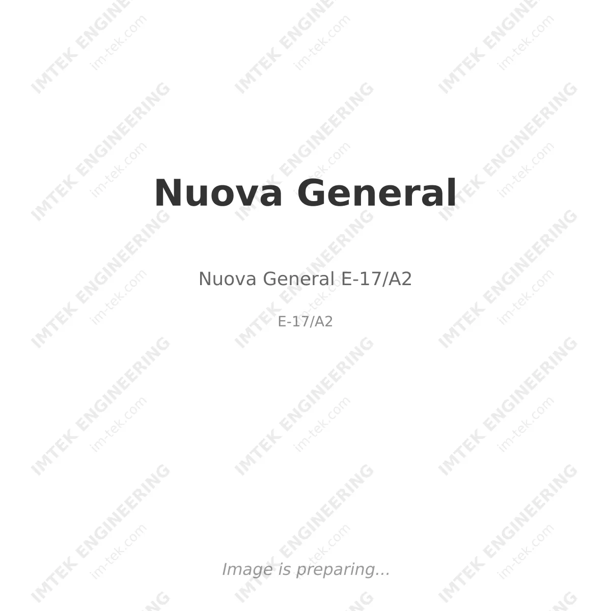 Nuova General Nuova General E-17/A2 - E-17/A2