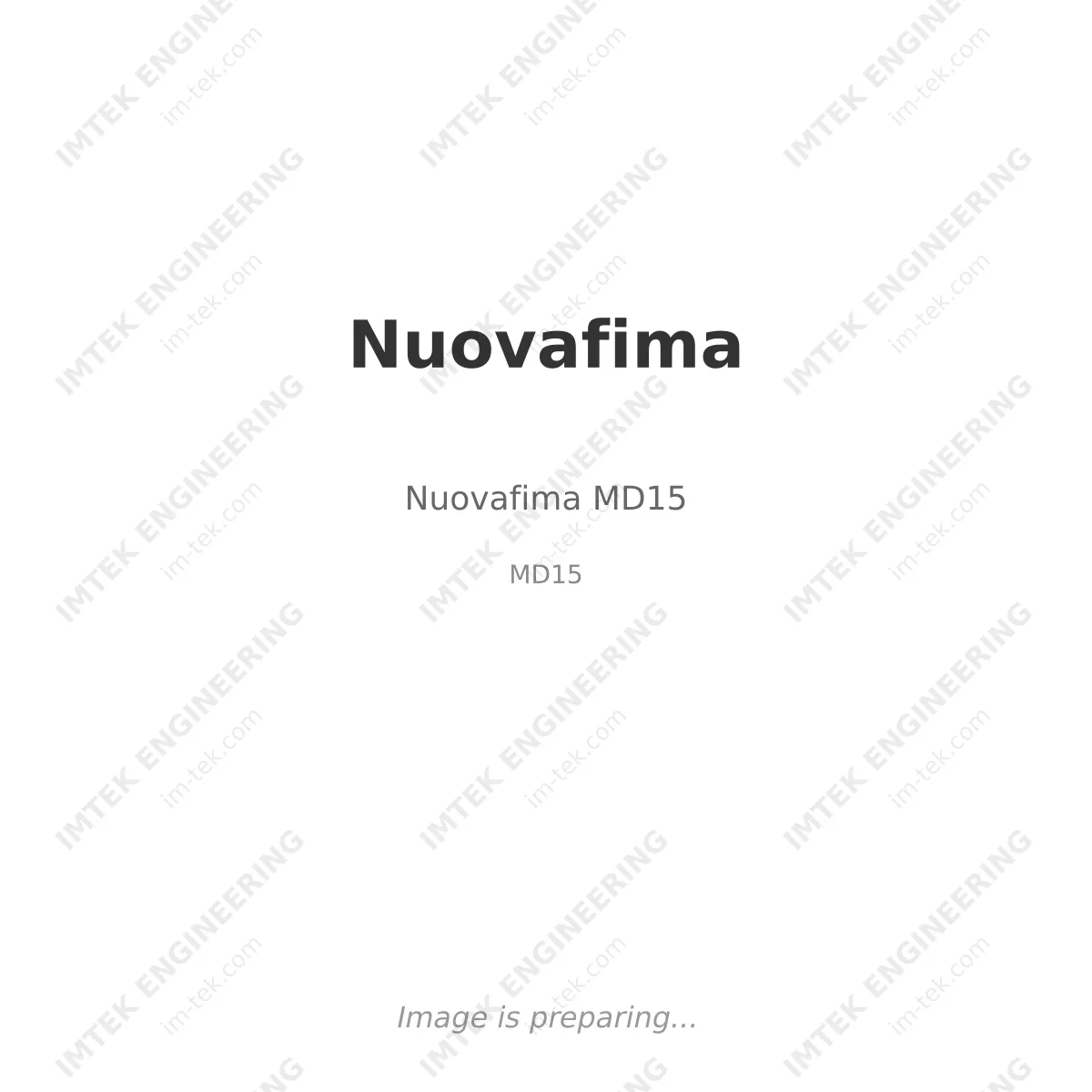 Nuovafima Nuovafima MD15 - MD15