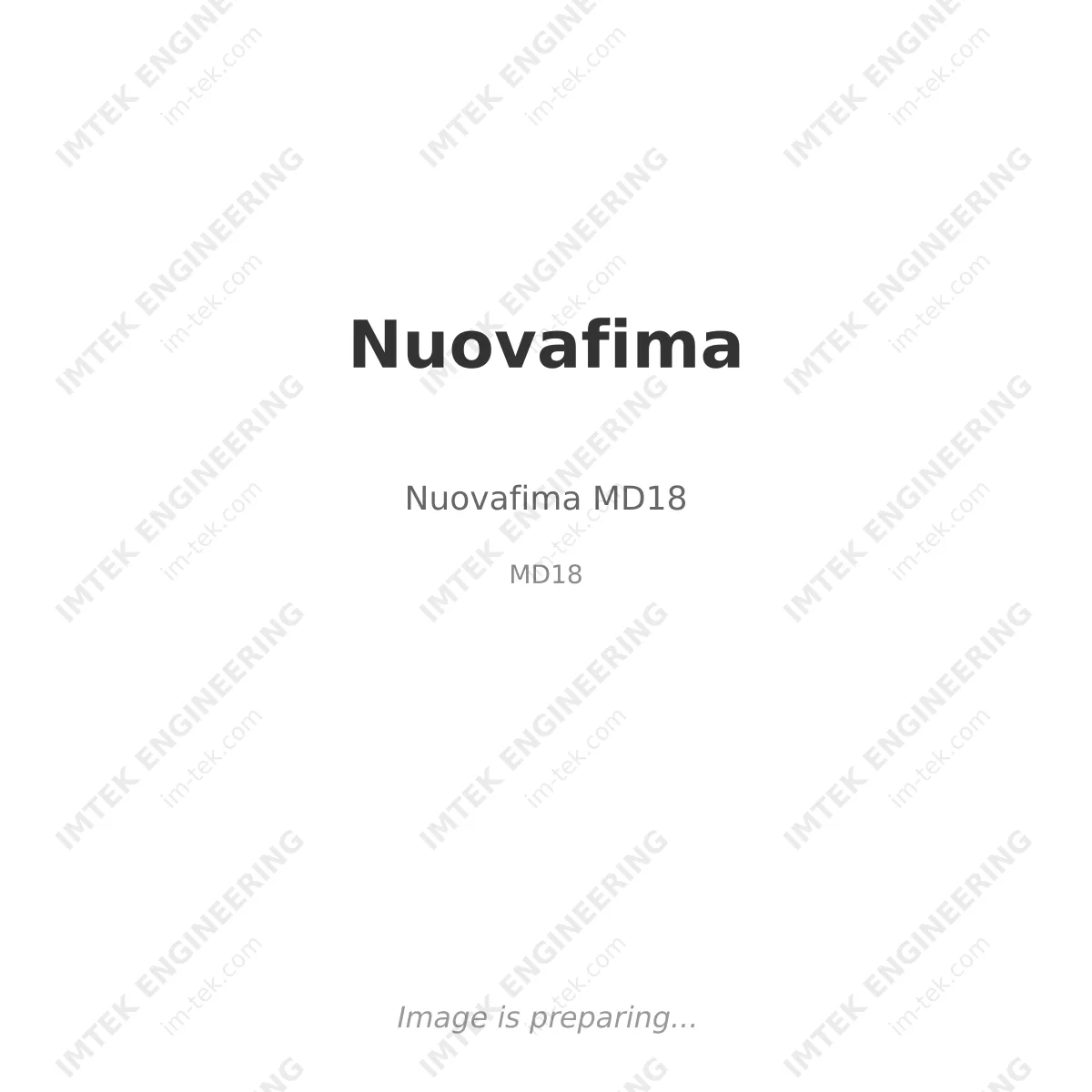 Nuovafima Nuovafima MD18 - MD18