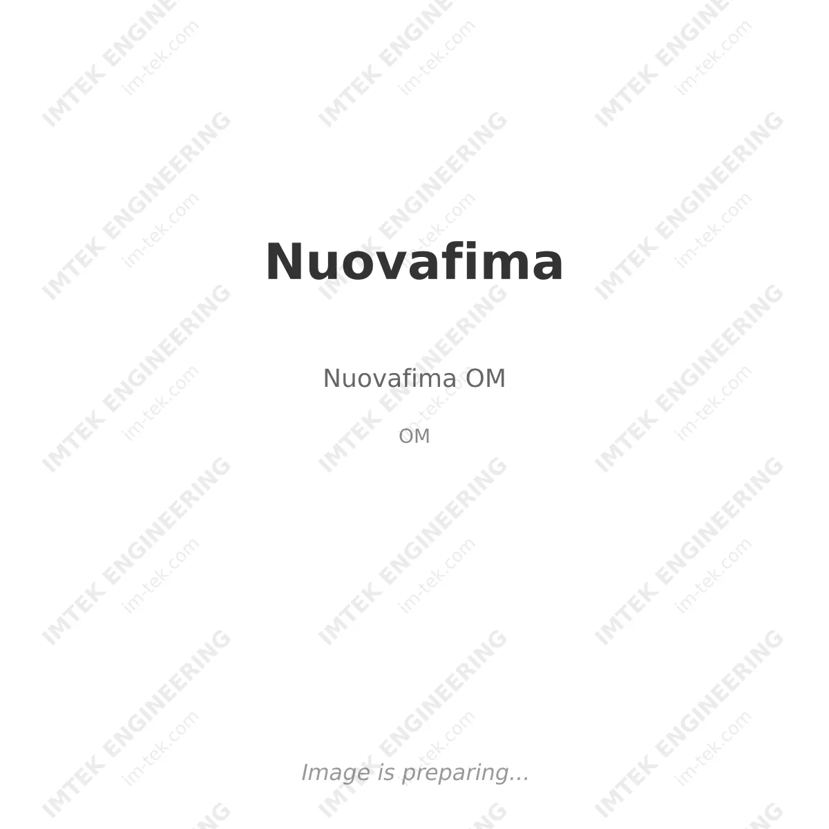 Nuovafima Nuovafima OM - OM