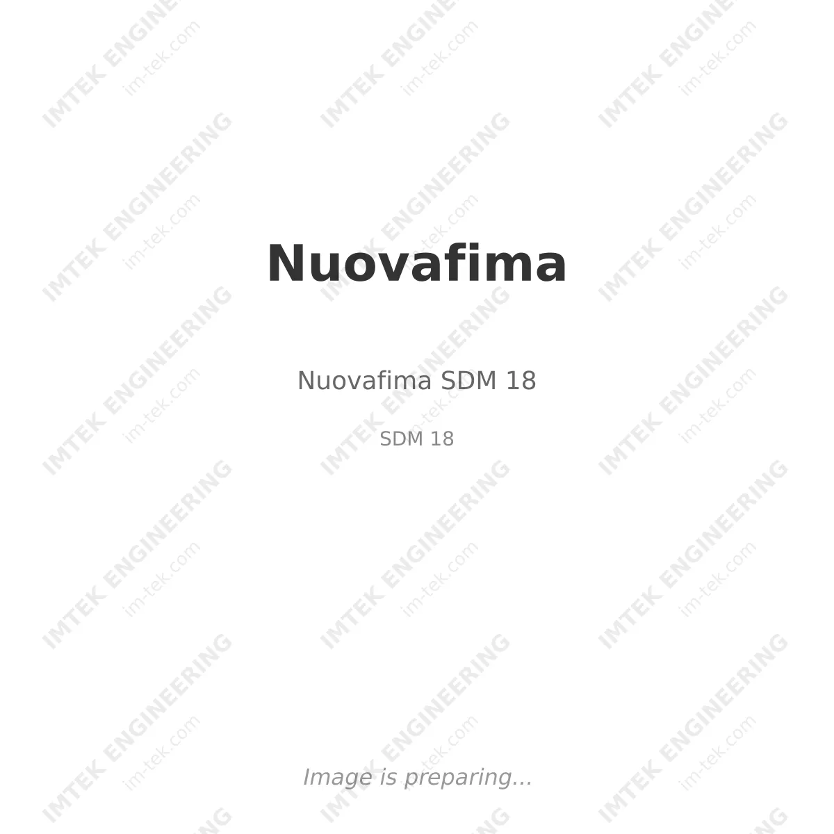 Nuovafima Nuovafima SDM 18 - SDM 18