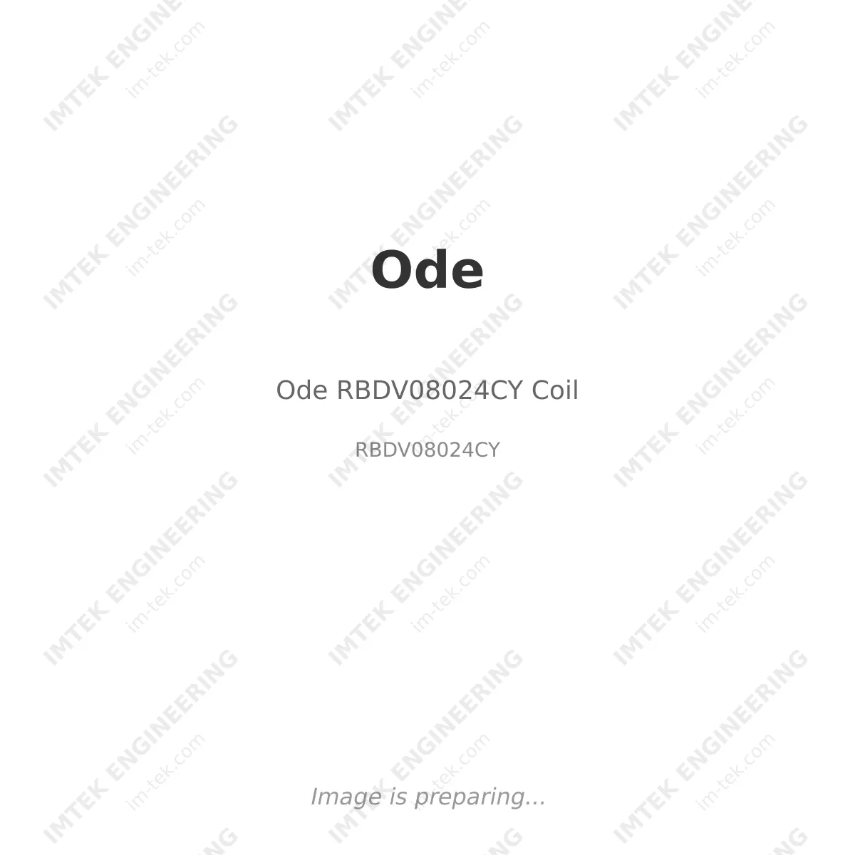 Ode Ode RBDV08024CY Coil - RBDV08024CY