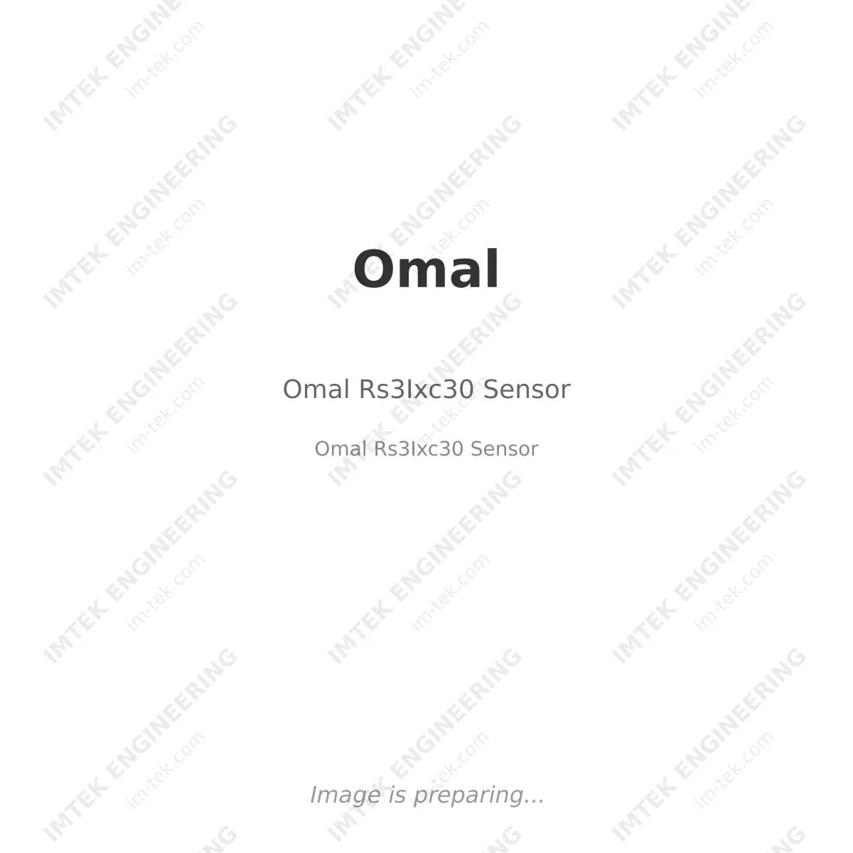 Omal Omal Rs3Ixc30 Sensor - Omal Rs3Ixc30 Sensor