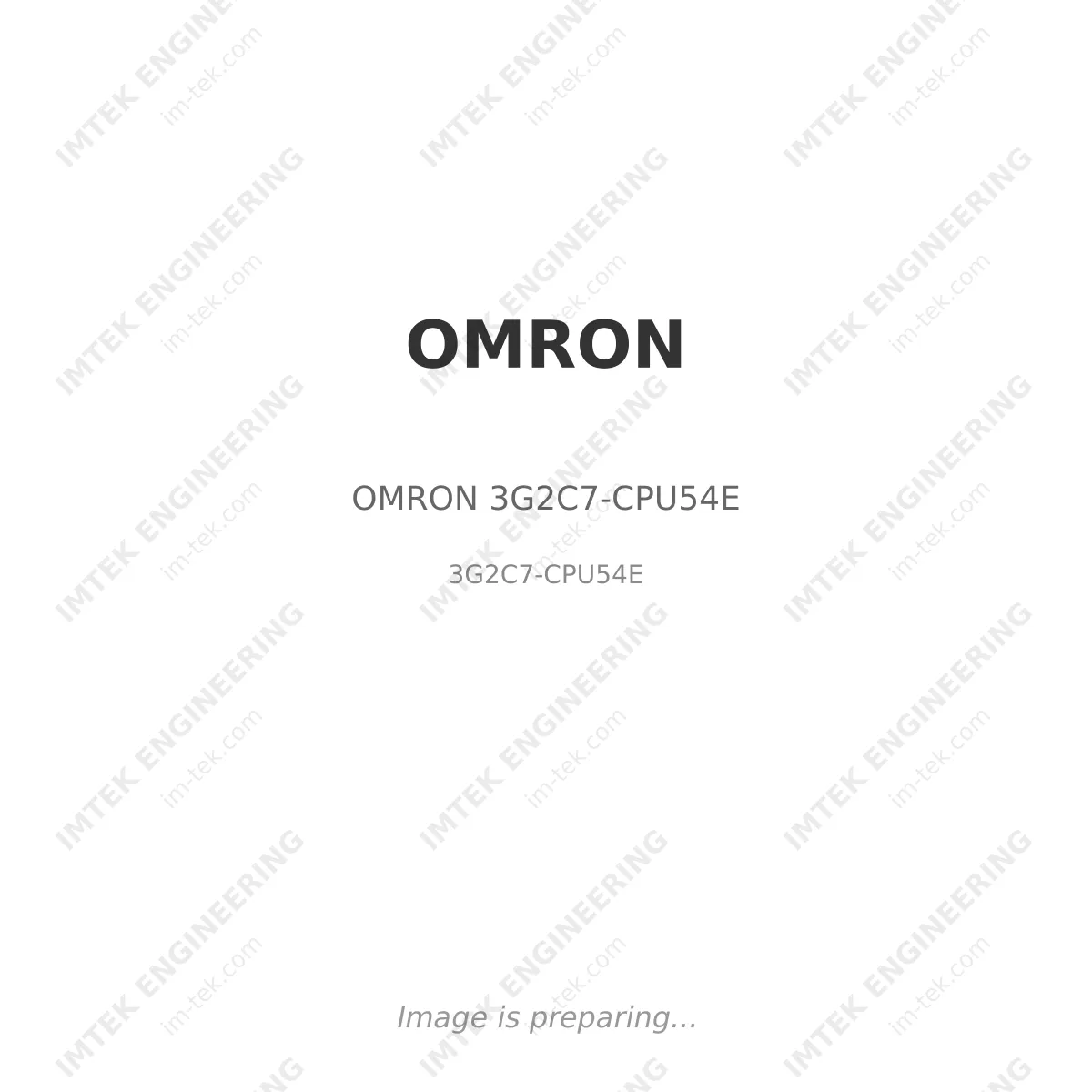 OMRON OMRON 3G2C7-CPU54E - 3G2C7-CPU54E