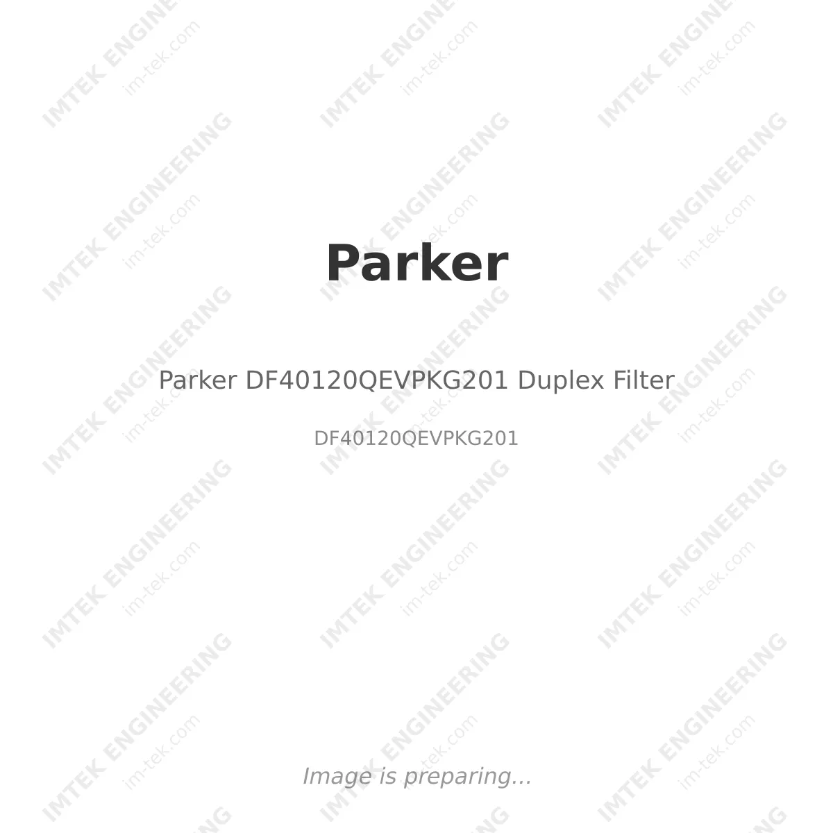 Parker Parker DF40120QEVPKG201 Duplex Filter - DF40120QEVPKG201