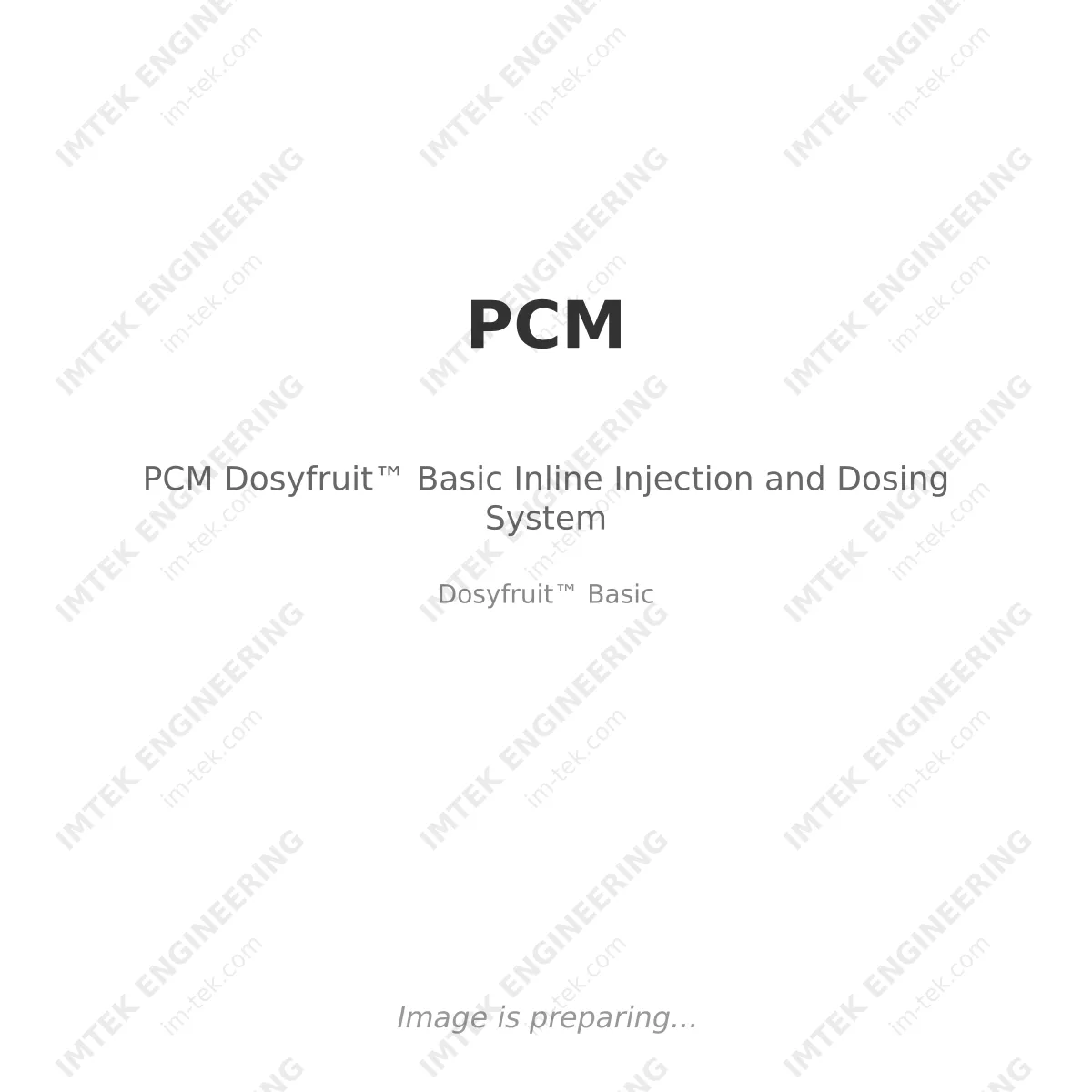 PCM PCM Dosyfruit™ Basic Inline Injection and Dosing System - Dosyfruit™ Basic