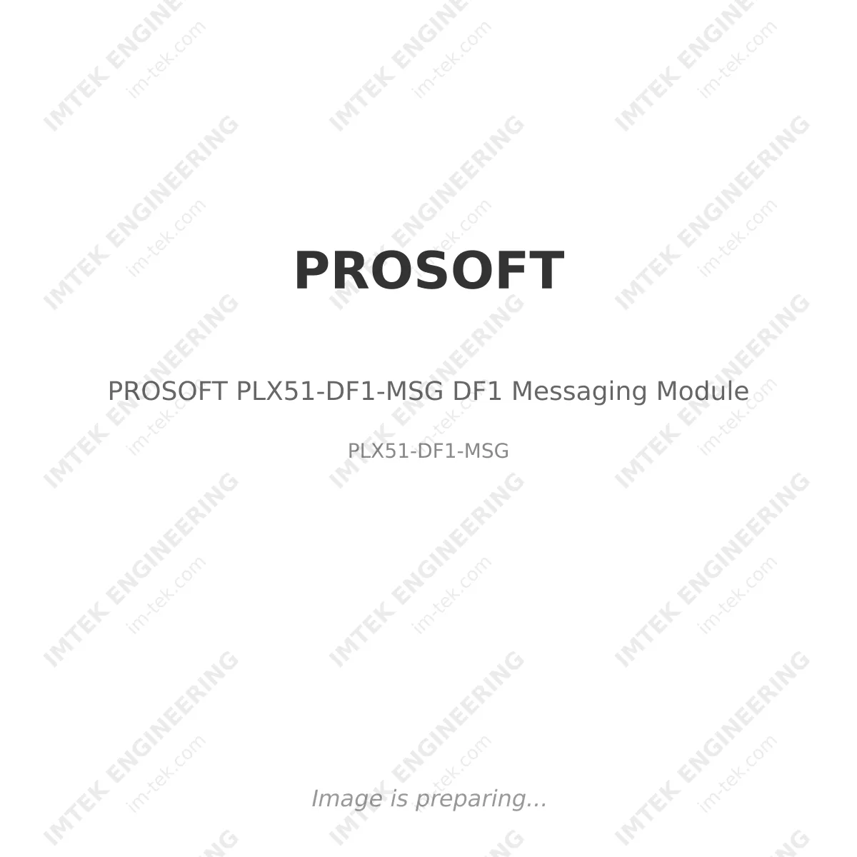 PROSOFT PROSOFT PLX51-DF1-MSG DF1 Messaging Module - PLX51-DF1-MSG