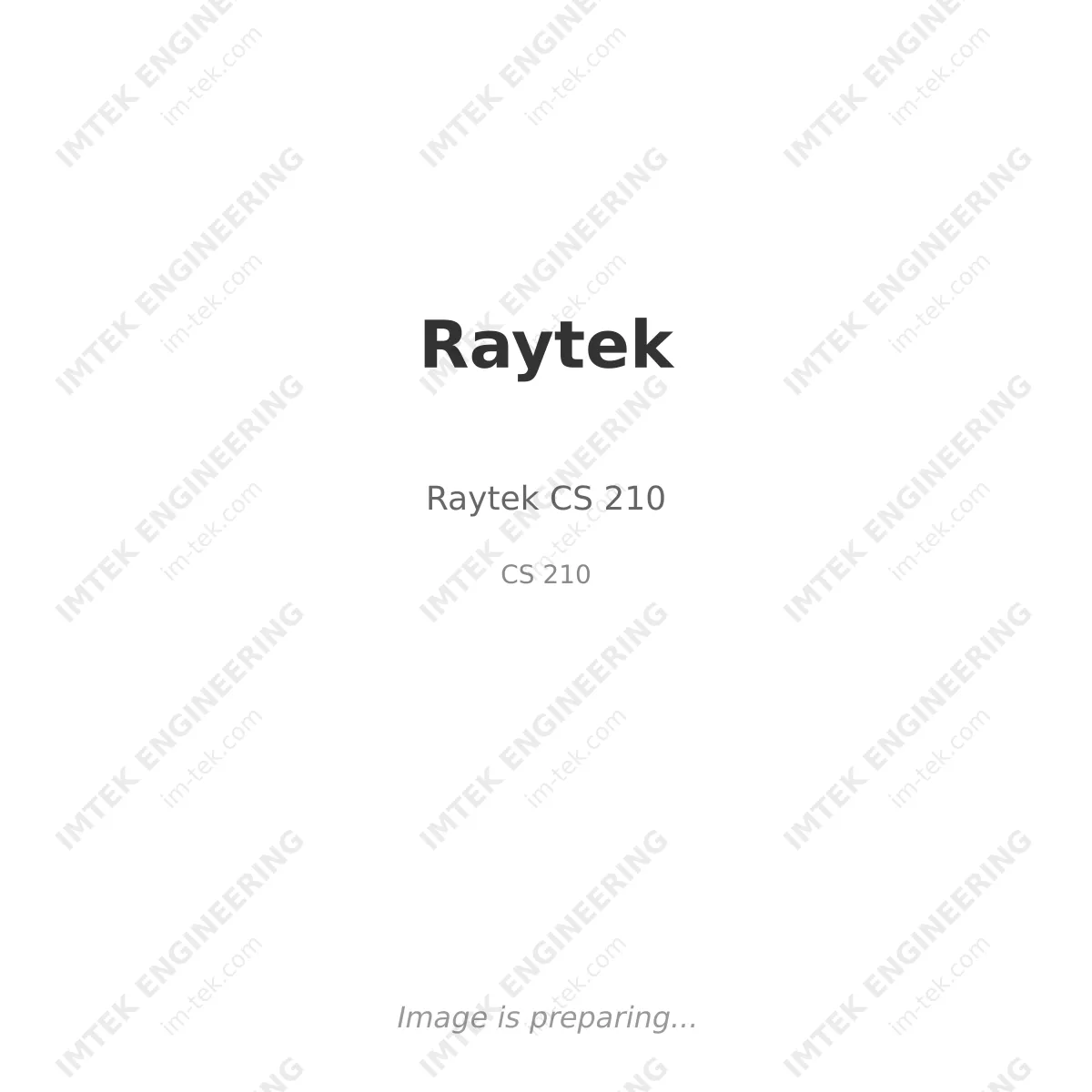 Raytek Raytek CS 210 - CS 210