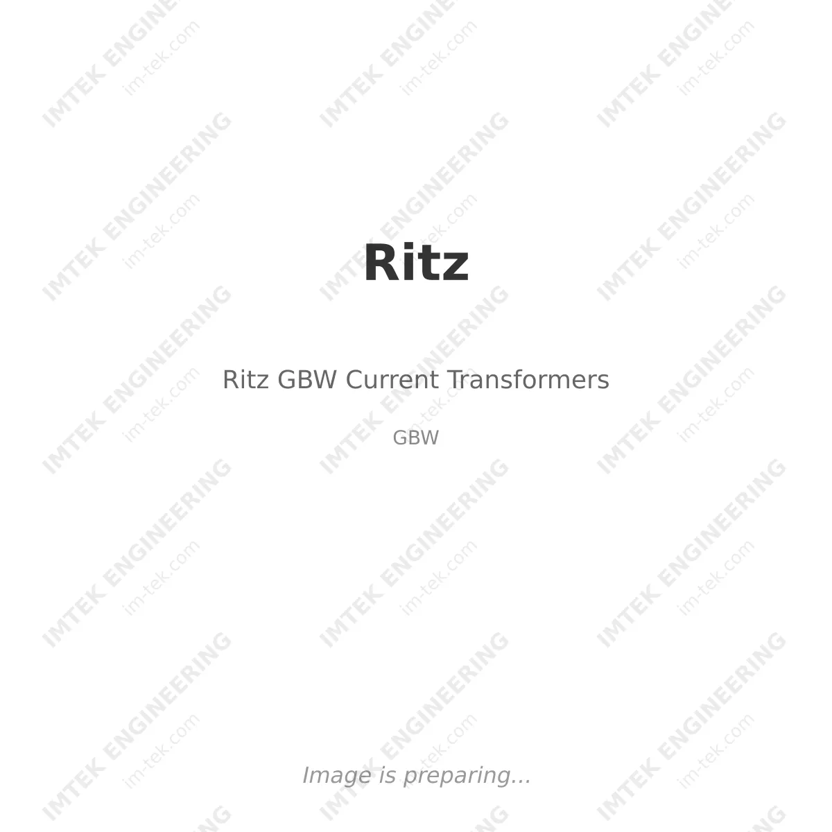 Ritz Ritz GBW Current Transformers - GBW