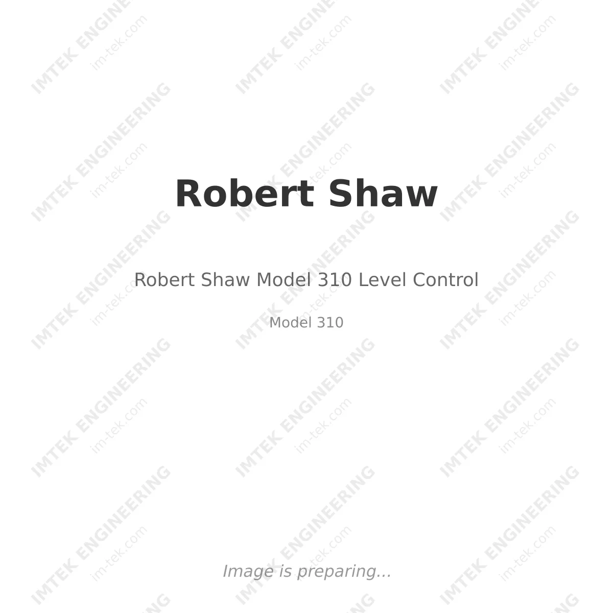 Robert Shaw Robert Shaw Model 310 Level Control - Model 310