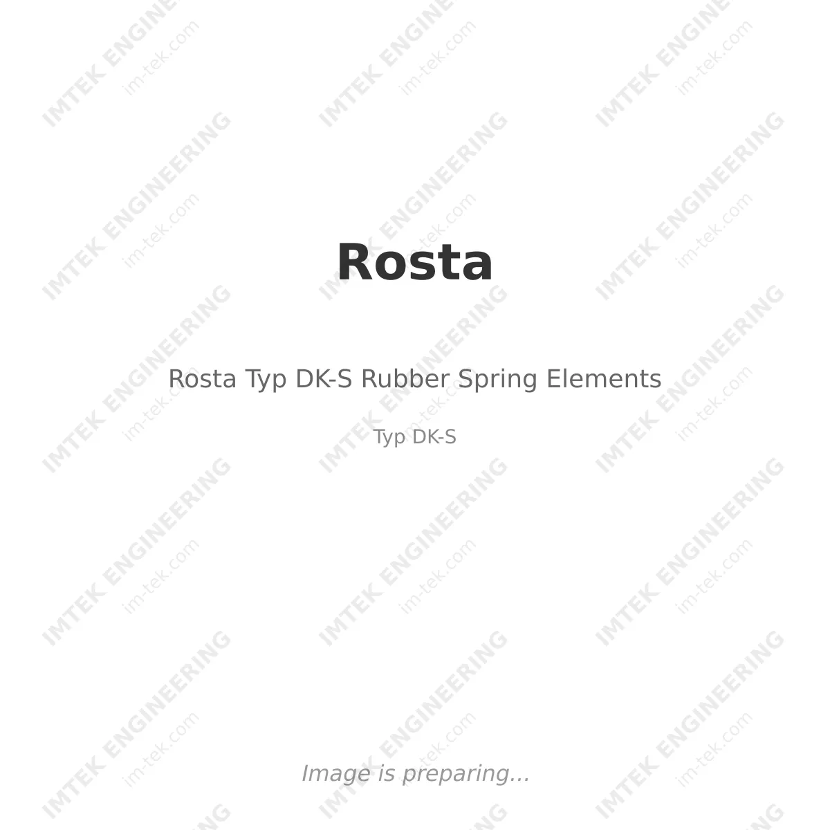 Rosta Rosta Typ DK-S Rubber Spring Elements - Typ DK-S