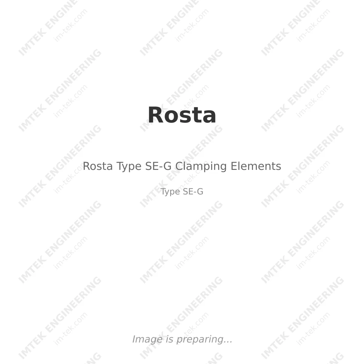 Rosta Rosta Type SE-G Clamping Elements - Type SE-G