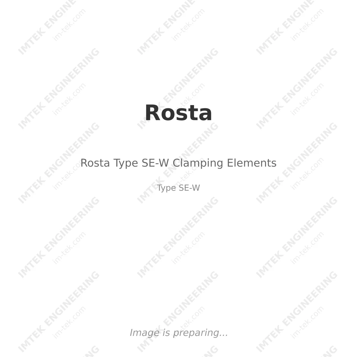 Rosta Rosta Type SE-W Clamping Elements - Type SE-W