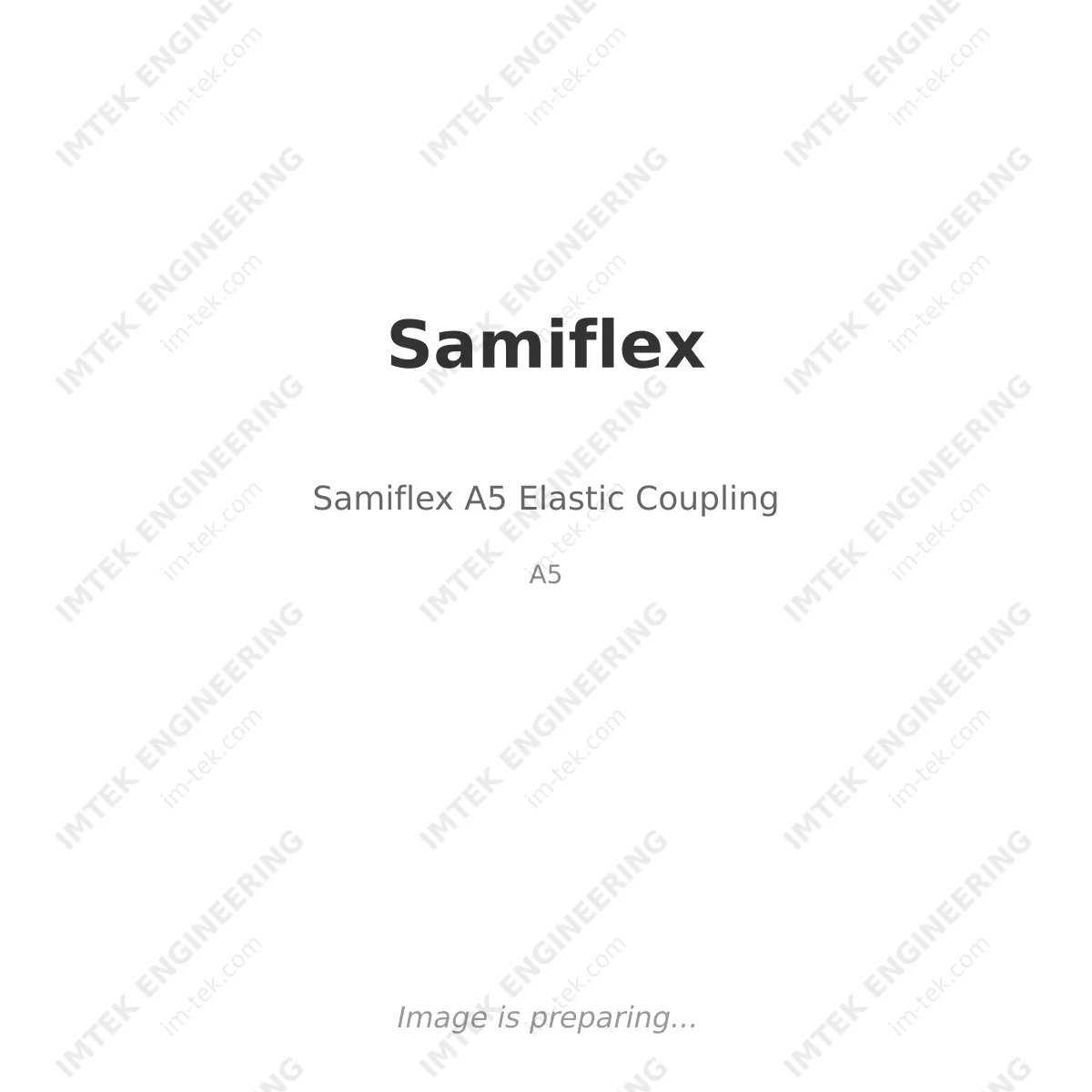 Samiflex Samiflex A5 Elastic Coupling - A5