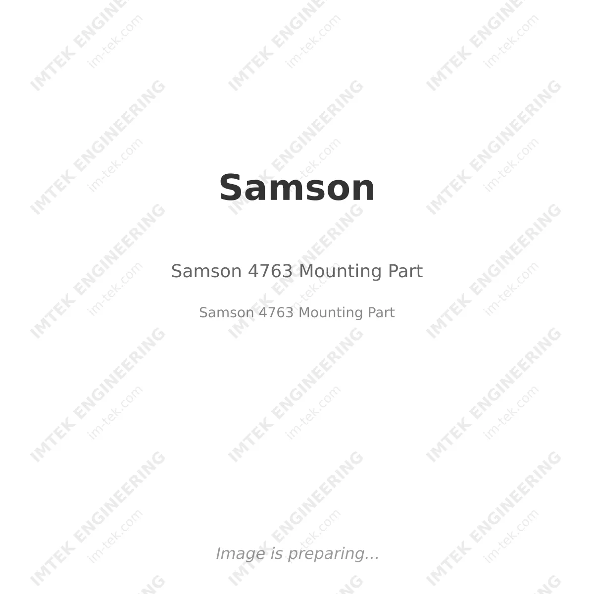 Samson Samson 4763 Mounting Part - Samson 4763  Mounting Part
