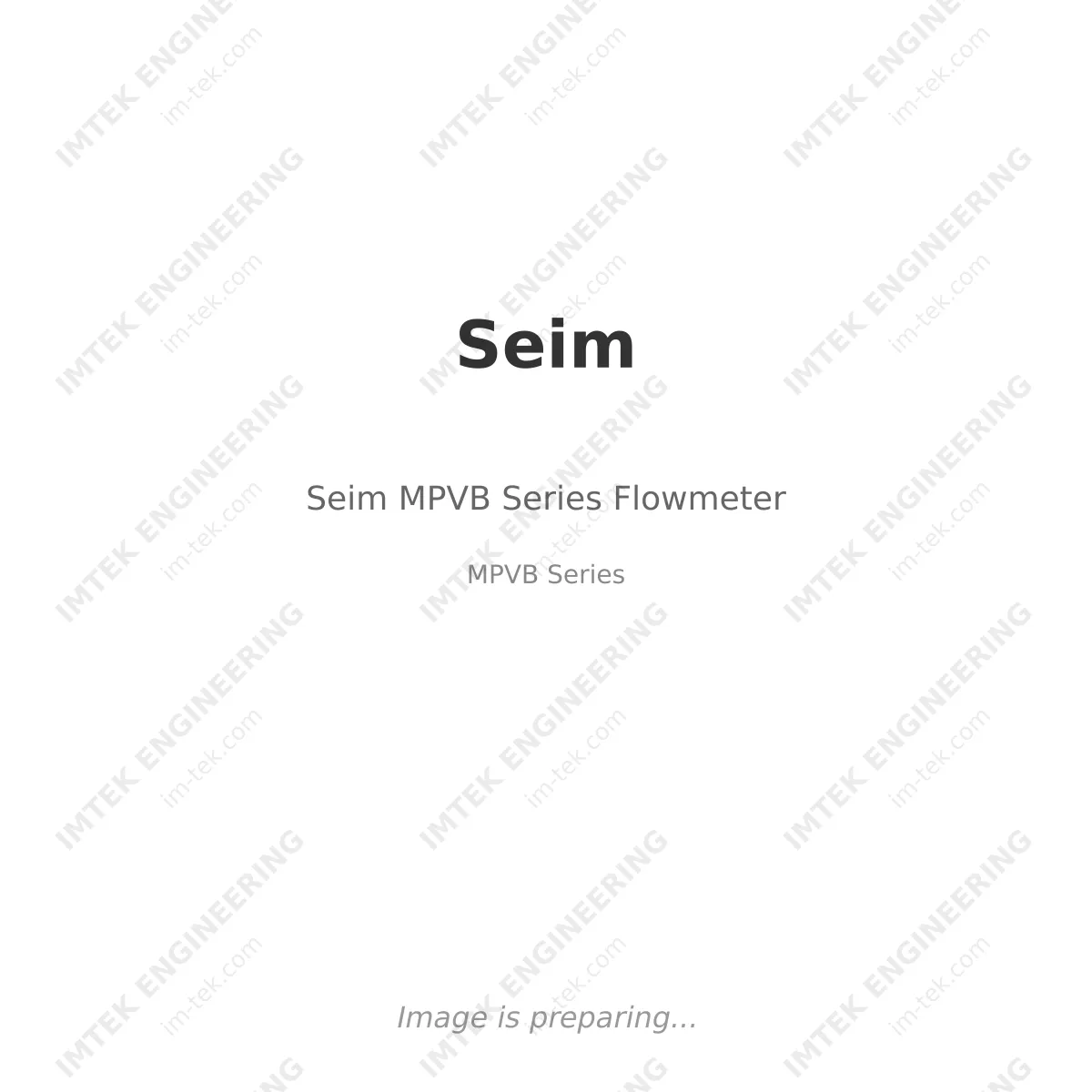 Seim Seim MPVB Series Flowmeter - MPVB Series