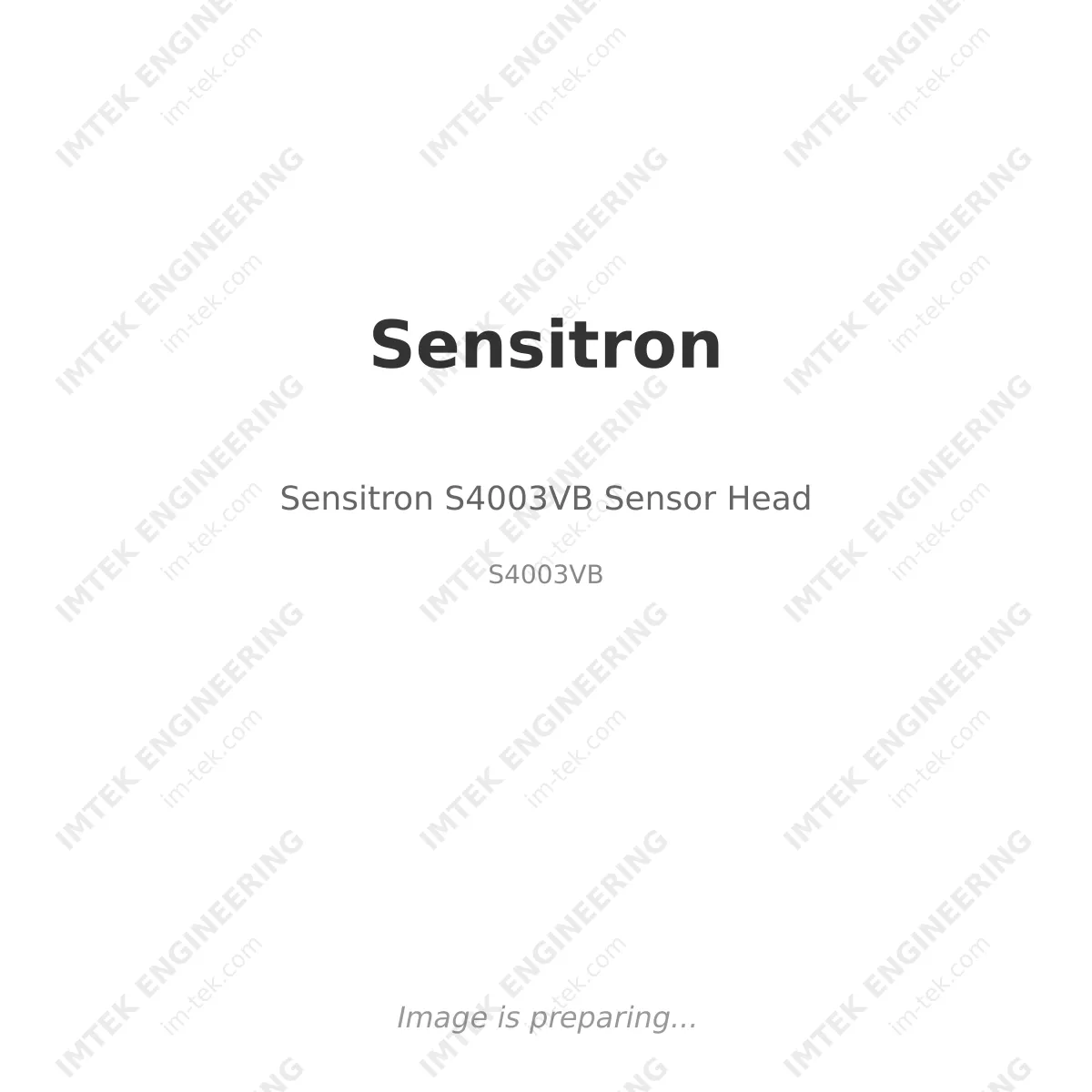 Sensitron Sensitron S4003VB Sensor Head - S4003VB