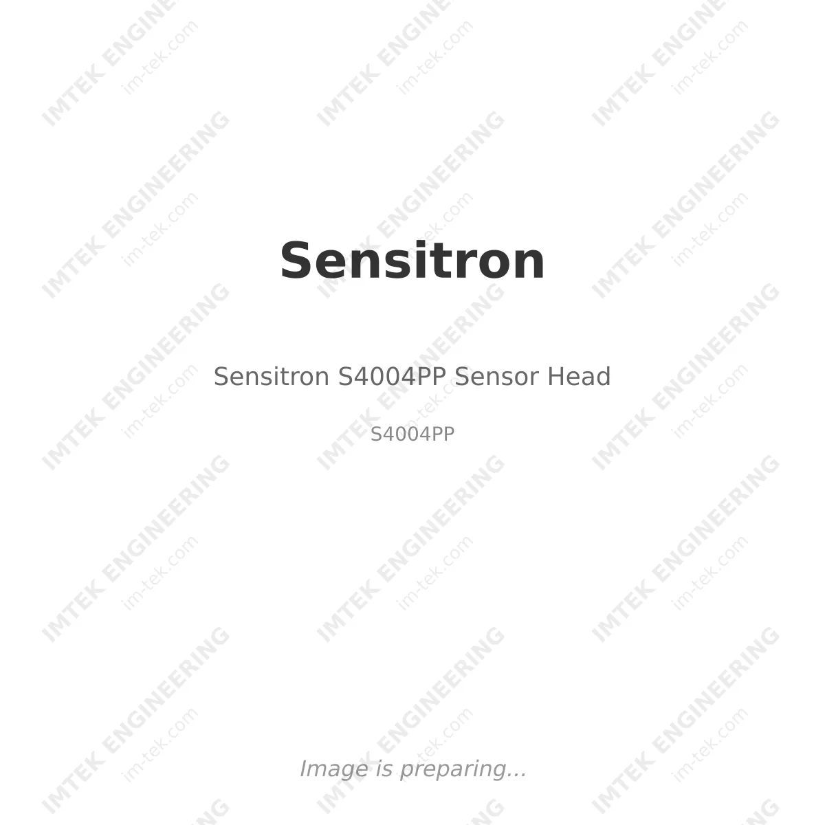 Sensitron Sensitron S4004PP Sensor Head - S4004PP
