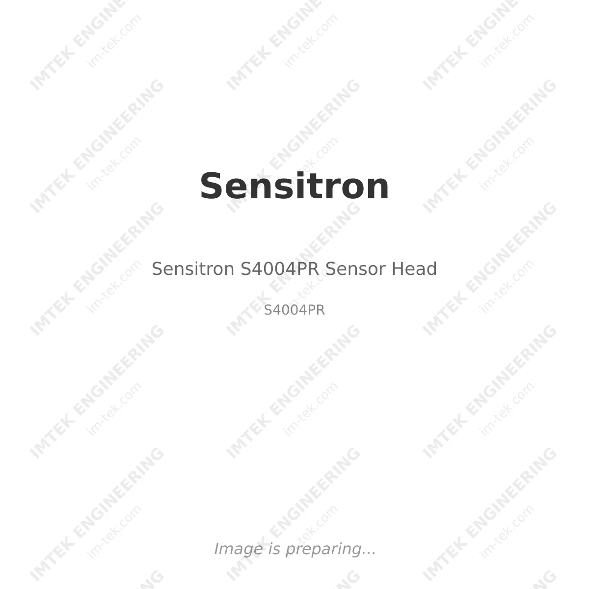 Sensitron Sensitron S4004PR Sensor Head - S4004PR