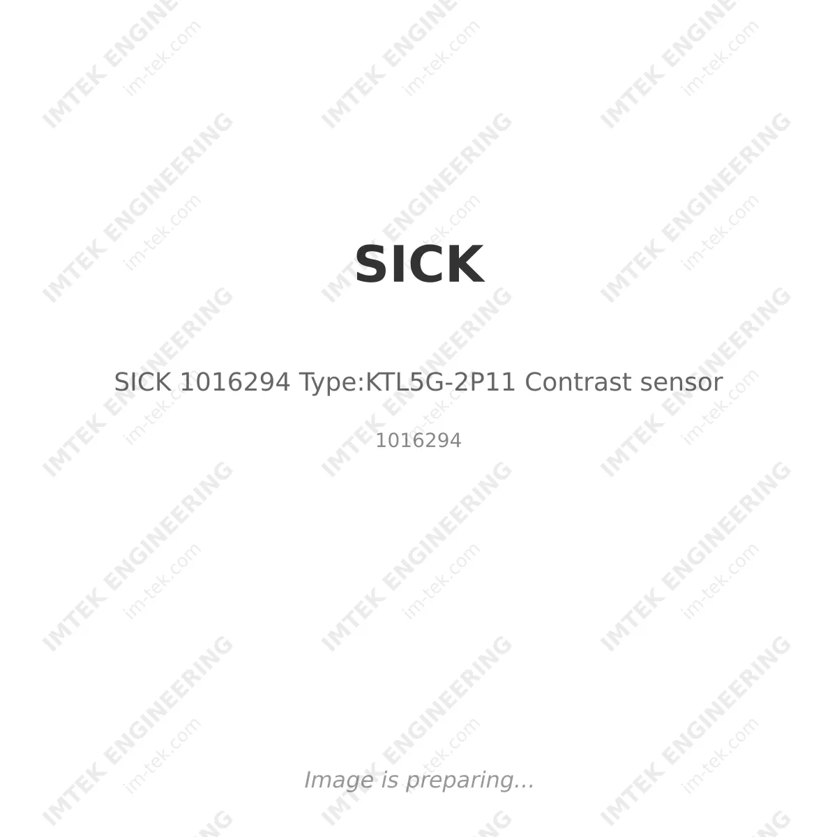 SICK SICK 1016294 Type:KTL5G-2P11 Contrast sensor - 1016294