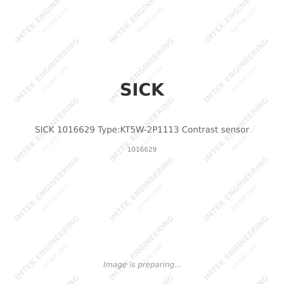 SICK SICK 1016629 Type:KT5W-2P1113 Contrast sensor - 1016629