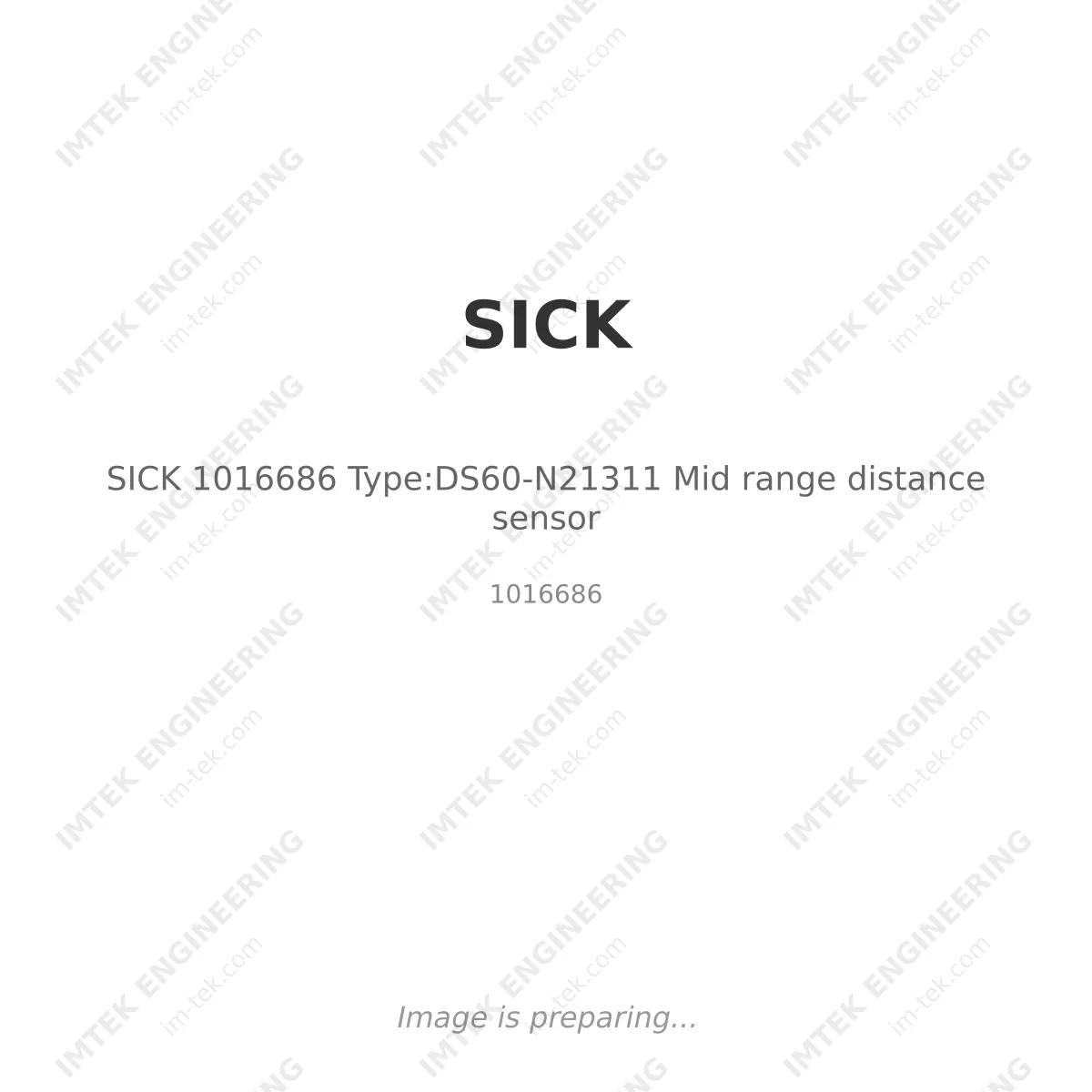 SICK SICK 1016686 Type:DS60-N21311 Mid range distance sensor - 1016686