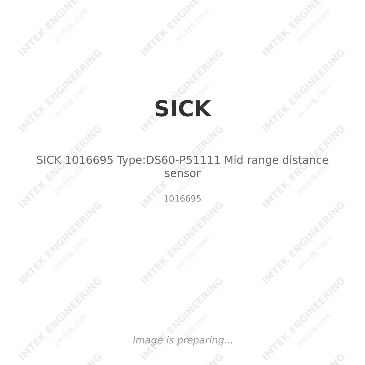 SICK SICK 1016695 Type:DS60-P51111 Mid range distance sensor - 1016695